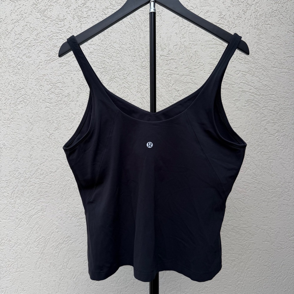 Lululemon Align Waist Length Tank Top Black Nulu Size 14 EUC - Picture 15 of 16